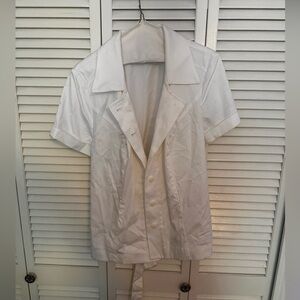 Womens LANE BRYANT White Short Sleeve Jacket